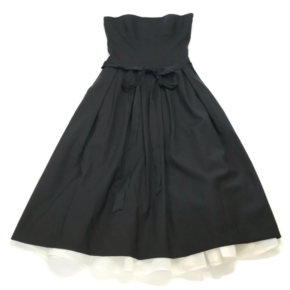 Theory | Strapless Fit & Flare Dress - Picture 2 of 9